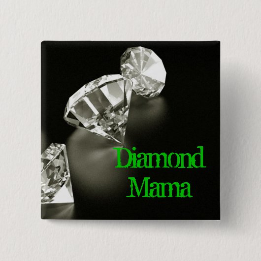 Diamant-Mutter Square Button (Vorderseite)