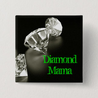 Diamant-Mutter Square Button