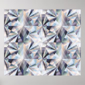 Diamant nahtloser Hintergrund, Vintage Abbildung Poster (Vorne)