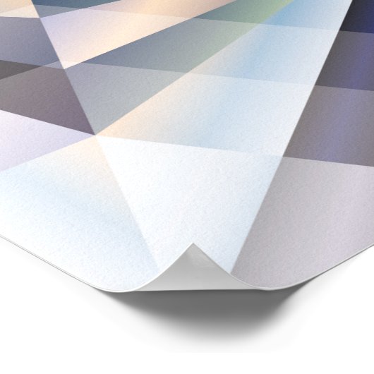 Diamant nahtloser Hintergrund, Vintage Abbildung Poster (Ecke)