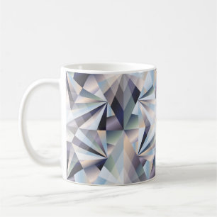 Diamant nahtloser Hintergrund, Vintage-Illustratio Kaffeetasse