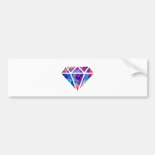 Diamant-Nebelfleck-Entwurf Autoaufkleber (Vorne)