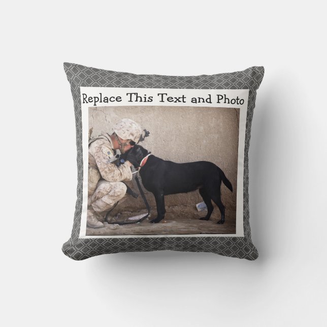 Diamant-neutrale Person /Abstract des Kissen (Vorderseite)