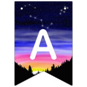 Diamant Night Bunting Fahnen Wimpelkette (Dritte Fahne)