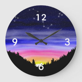 Diamant Night Large Clock Große Wanduhr