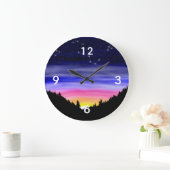 Diamant Night Large Clock Große Wanduhr (Zuhause)