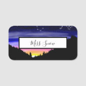 Diamant Night Name Tag Namensschild (Vorderseite)