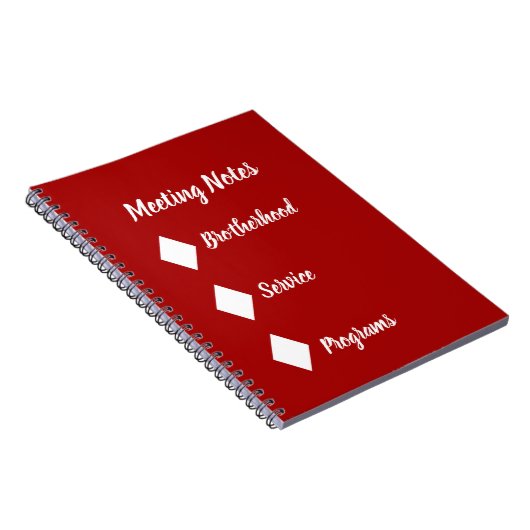 Diamant-Notebook | Mahogany Vida Notizblock (Rechte Seite)
