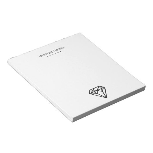Diamant Notizblock (angewinkelt)