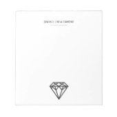Diamant Notizblock (Vorderseite)