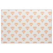 Diamant - Orange auf Weiß Stoff (Fat Quarter (45,7 x 55,9 cm))