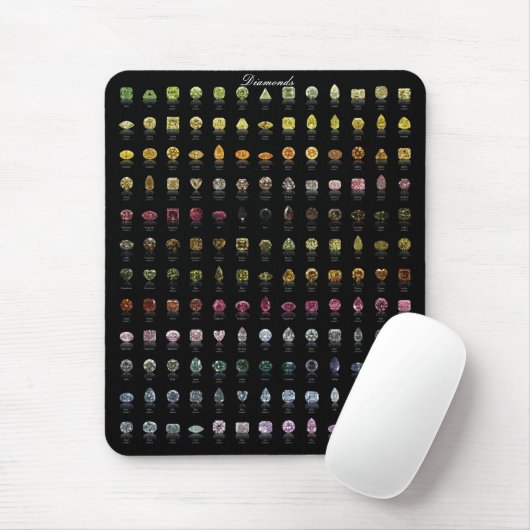 Diamant-Palette Mousepad (Mit Mouse)