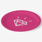 Diamant Pappteller (Schrägansicht)