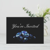 Diamant-Party Einladung (Stehend Vorderseite)