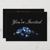 Diamant-Party Einladung (Vorne/Hinten)