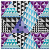 Diamant-Patchwork lila Stoff (Muster)