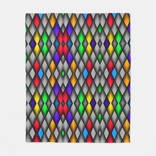 Diamant Pattern Fleecedecke (Vorderseite)