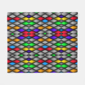 Diamant Pattern Fleecedecke (Vorderseite (Horizontal))