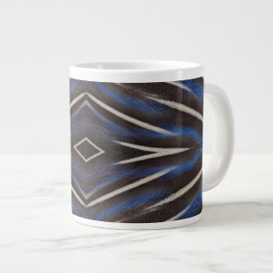 Diamant-Perlhühner Federdesign Jumbo-Tasse
