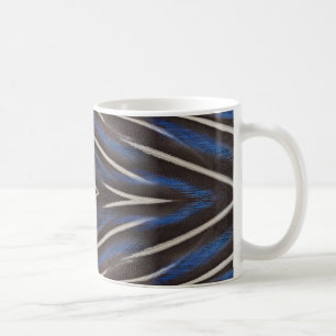 Diamant-Perlhühner Federdesign Kaffeetasse