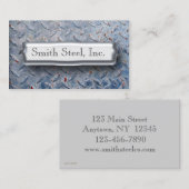 Diamant-Platten-Blau Visitenkarte (Vorne/Hinten)