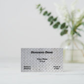 Diamant-Platten-Entwurfs-Visitenkarte Visitenkarte (Stehend Vorderseite)