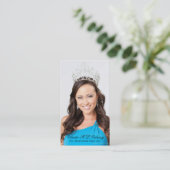 Diamant-Plattform-Festzug-Visitenkarte Visitenkarte (Stehend Vorderseite)