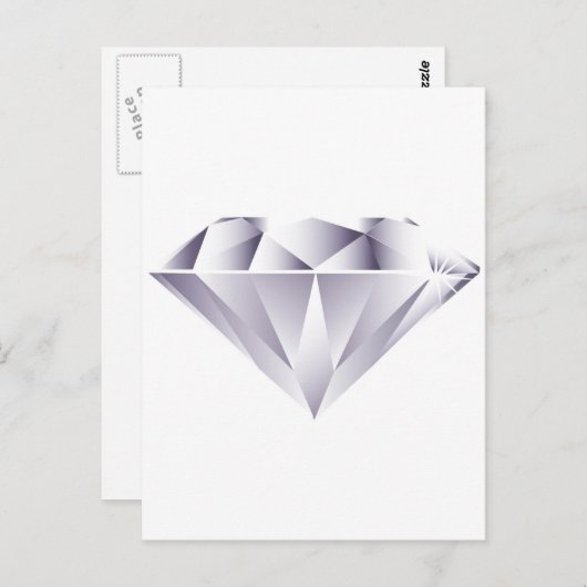 Diamant Postkarte (Vorne/Hinten)