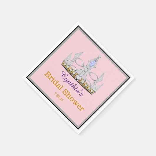 Diamant-Princess-Party Serviette (Ecke)