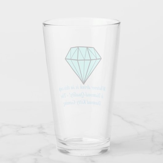 Diamant Quality Drinking Cup Glas (Rückseite)