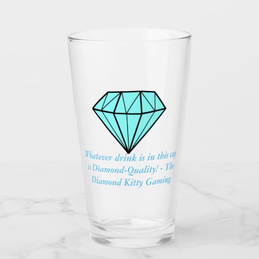 Diamant Quality Drinking Cup Glas (Vorderseite)