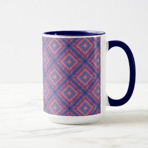 Diamant-Quilt-Muster 2 Tasse