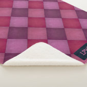 Diamant Quilt - Pinks und Purples - fügen Sie Init Sherpadecke (3/4)