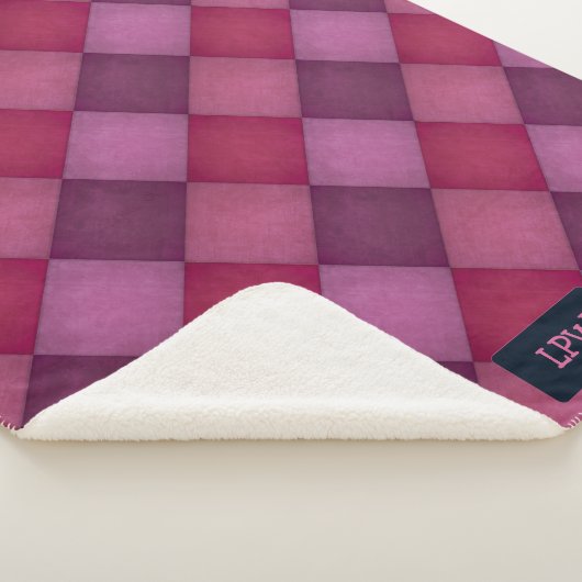 Diamant Quilt - Pinks und Purples - fügen Sie Init Sherpadecke (3/4)
