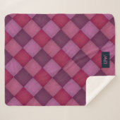 Diamant Quilt - Pinks und Purples - fügen Sie Init Sherpadecke (Vorderseite (Horizontal))
