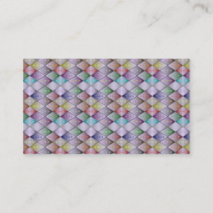 Diamant-Quiltmuster Individuelle Visitenkarten Visitenkarte