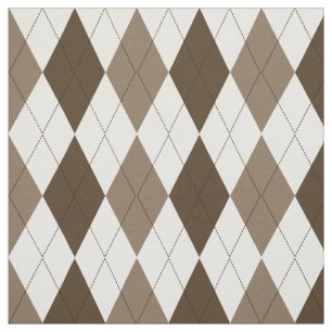 Diamant-Rauten-Muster Browns   Veloursleder-  Stoff