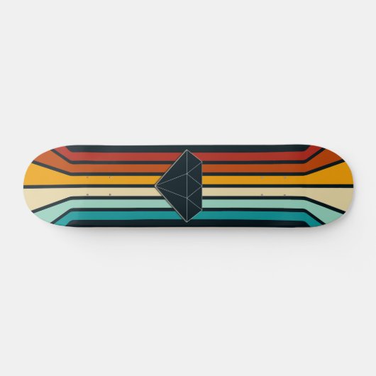 Diamant Retro Moderner Stil Skateboard (Horizontal)