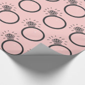 Diamant Ring Geschenkpapier (Ecke)