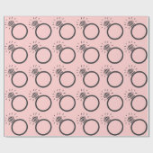 Diamant Ring Geschenkpapier (Flach)