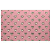 Diamant: Rosa, Grau u. Creme Stoff (Fat Quarter (45,7 x 55,9 cm))