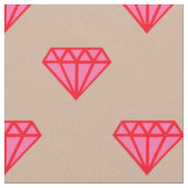 Diamant: Rosa u. Rot Stoff (Nahaufnahme)