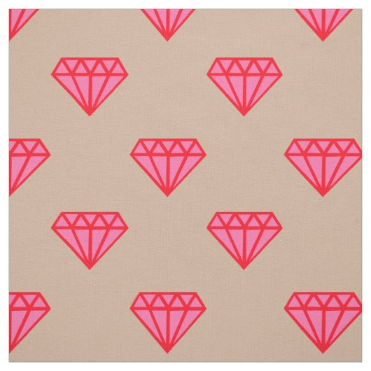 Diamant: Rosa u. Rot Stoff (Muster)