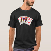 Diamant-Royal Flush T-Shirt (Vorderseite)