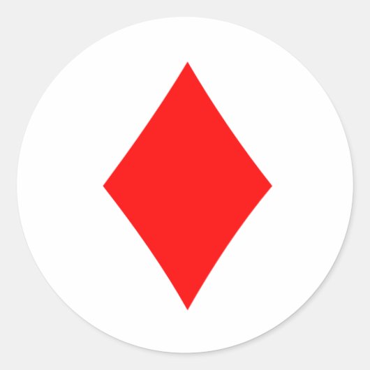 Diamant Runder Aufkleber (Vorderseite)