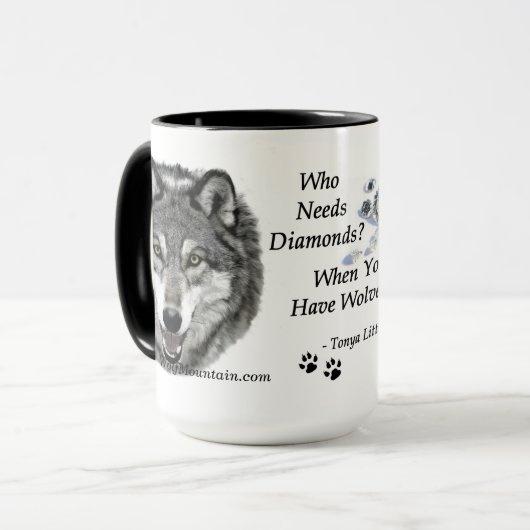 Diamant-Sammlungs-Wecker-Kaffee-Tasse Tasse (Vorderseite Links)