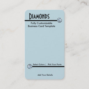 Diamant-Schmuck - Diamant-Strass-Logo Visitenkarte