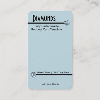 Diamant-Schmuck - Diamond-Kristall-Logo Visitenkarte
