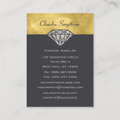 Diamant-Schmuck-Visitenkarte-Edelstein-Juwelier Visitenkarte (Rückseite)