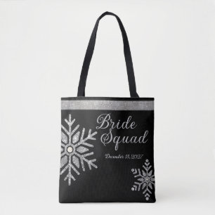 Diamant-Schneeflocken-Hochzeitsbrautjungfer Tasche